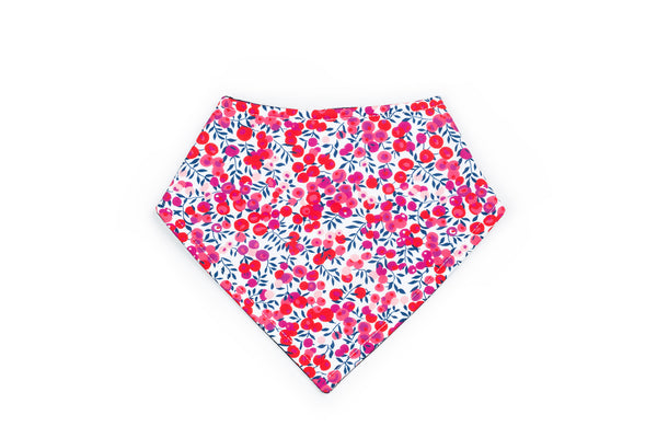 Isabella Ascot Baby Bib in Floral Liberty Print